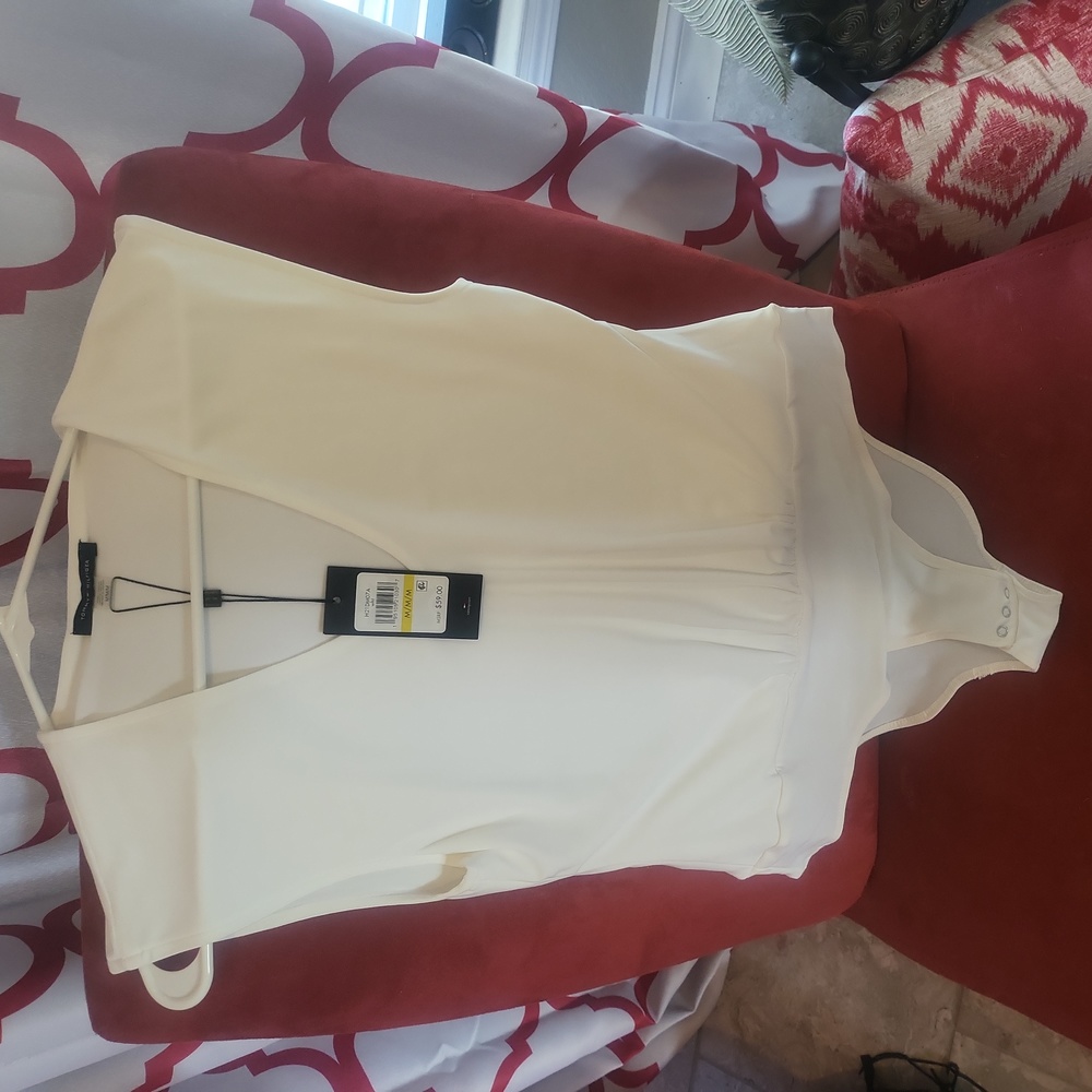 Tommy Hilfiger bodysuit dressy med New w/tags white in color